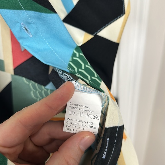 Fun Print Short Sleeve Button Up - Picture 4 of 4